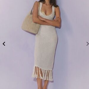 Zara fringe Midi